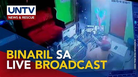 RADIO BROADCASTER, PATAY NANG PAGBABARILIN .